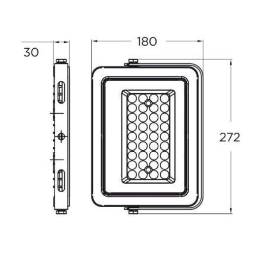 Прожектор з радіатором Eurolamp LED-FL-150(B) 150Вт 6500K