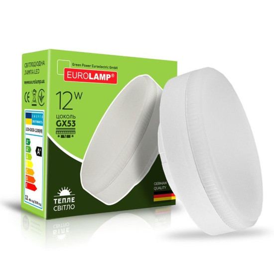 Лампа Eurolamp ECO "N" GX53 12Вт 3000K LED-GX53-1230(N)