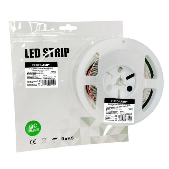 LED стрічка Eurolamp SMD 60 діодів/м 24В 4200K 5 метрів