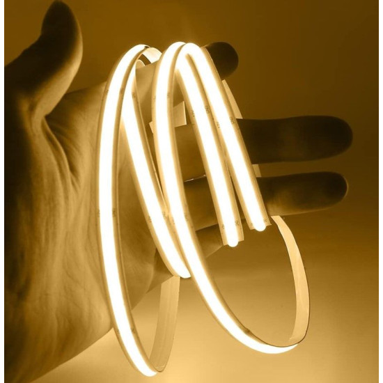 LED стрічка Eurolamp COB 480 діодів/м 24В 3000K 5 метрів