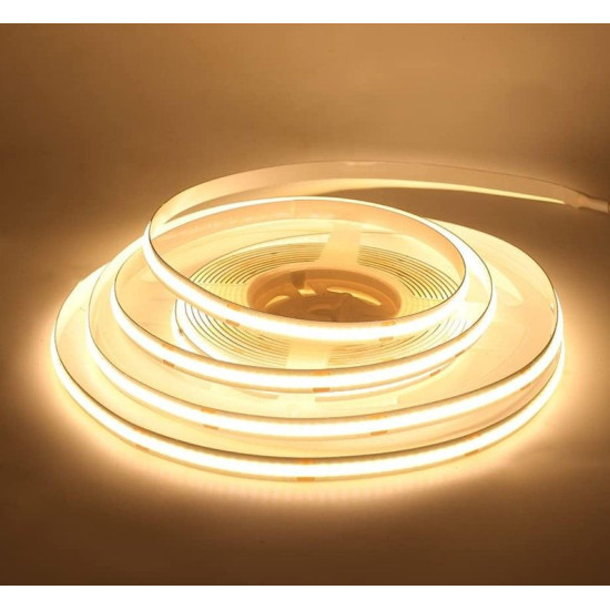 LED стрічка Eurolamp COB 320 діодів/м 24В 3000K 5 метрів