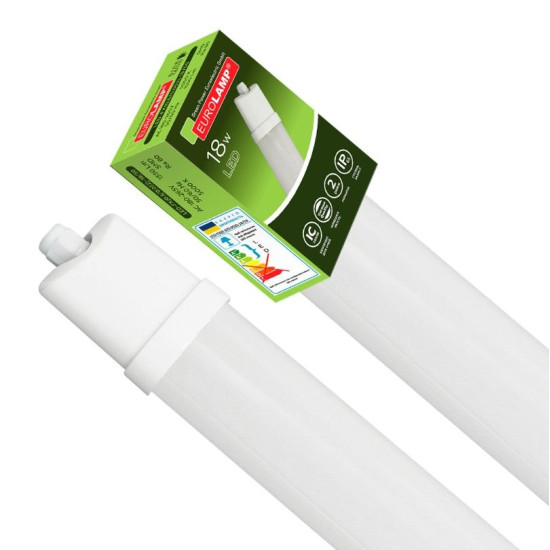 Пиловологозахищений світильник Eurolamp LED-FX(0.6/0.052) 18Вт IP65 5000K