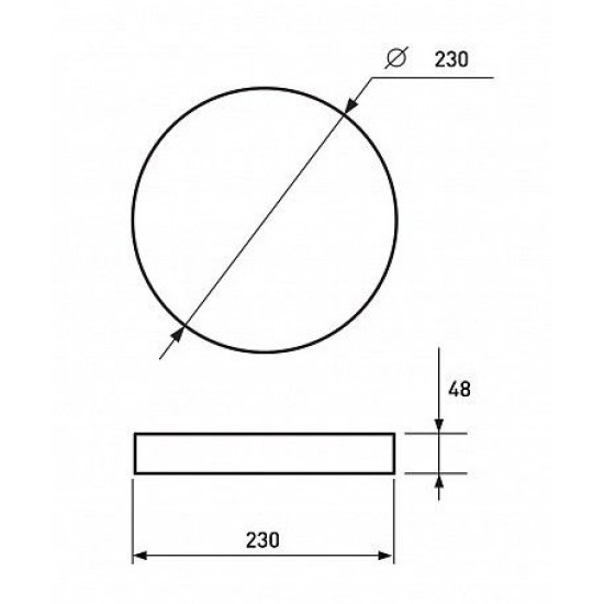 Накладний світильник Eurolamp Easy click LED-NLR-20/40(GM) 20Вт 4000K