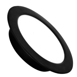 Круглий врізний світильник Eurolamp LED-DLR-7/4(new)(black) 7Вт 4000K