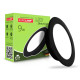 Круглий врізний світильник Eurolamp LED-DLR-9/4(new)(black) 9Вт 4000K