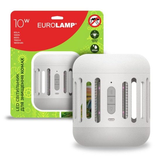 Світильник для знищення комах Eurolamp 7Вт 6500К 1800mA/h Bluetooth