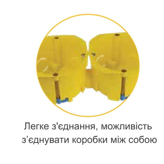 Установочна коробка Аско-Укрем КМ 03 ᴓ65мм