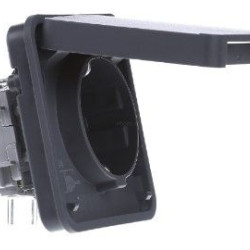 Розетка із з/к та кришкою Berker W.1 IP55