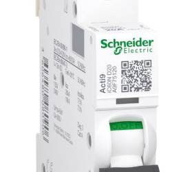 Автоматичний вимикач Schneider Electric iC60N A9F75120 1P 20A D