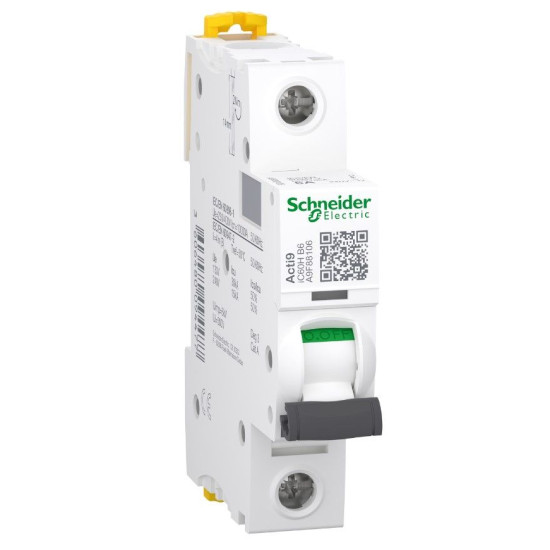Автоматичний вимикач Schneider Electric iC60H 1P 6A B