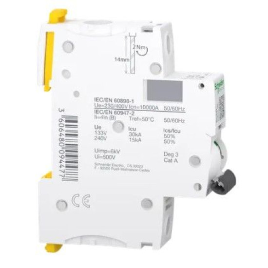 Автоматичний вимикач Schneider Electric iC60H 1P 6A B