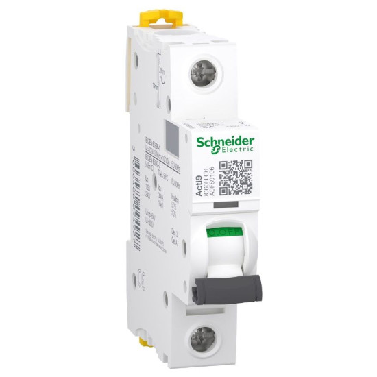 Автоматичний вимикач Schneider Electric A9F89106 iC60H 1P 6A C