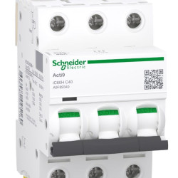 Автоматичний вимикач Schneider Electric A9F89340 iC60H 3P 40A C
