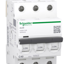 Автоматичний вимикач Schneider Electric A9F89340 iC60H 3P 40A C