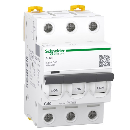 Автоматичний вимикач Schneider Electric A9F89340 iC60H 3P 40A C
