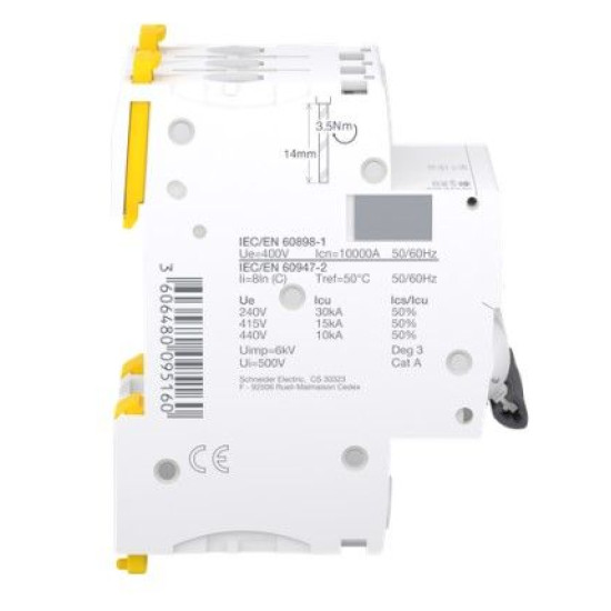 Автоматичний вимикач Schneider Electric A9F89340 iC60H 3P 40A C