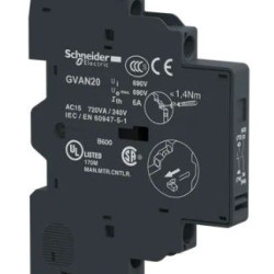 Блок допоміжних контактів миттєвої дії Schneider Electric GVAN20 для вимикача TeSyS Deca 2НВ