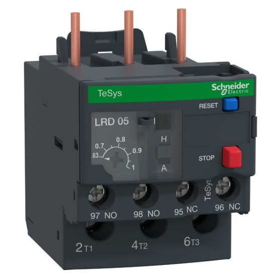 Теплове реле Schneider Electric LRD05 0,63-1A