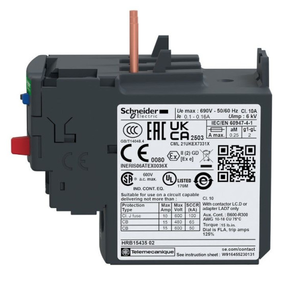 Теплове реле Schneider Electric LRD21 12-18A