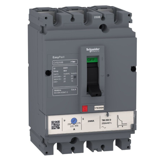 Автоматичний вимикач Schneider Electric LV525303 3P3D 25кА 250А