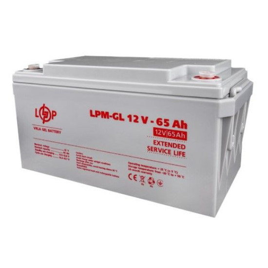 Акумулятор LogicPower LPM-GL 12-65 Ah 12В