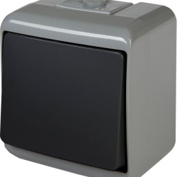 Вимикач 1-клавішний Eti Hermetics VHE-1-SRG IP54 сіро-графітовий (4668096)
