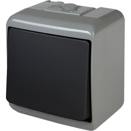 Вимикач 1-клавішний Eti Hermetics VHE-1-SRG IP54 сіро-графітовий (4668096)