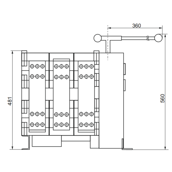 Пристрій автоматичного вводу резерву CNC YCS1-2500А 3Р 415В (Б00042324)