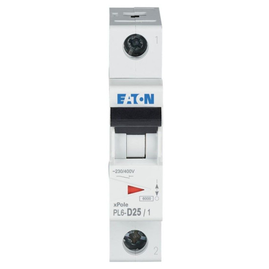 Автоматичний вимикач Eaton PL6-D25/1 6кА 25A