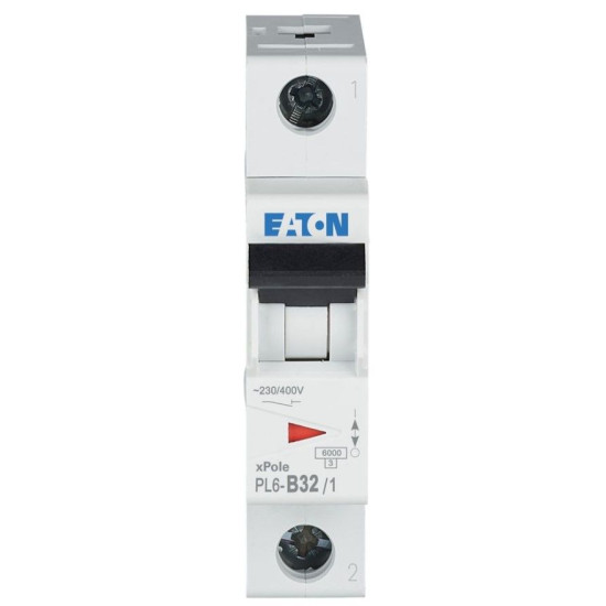 Автоматичний вимикач Eaton PL6-B32/1 6кА 32A
