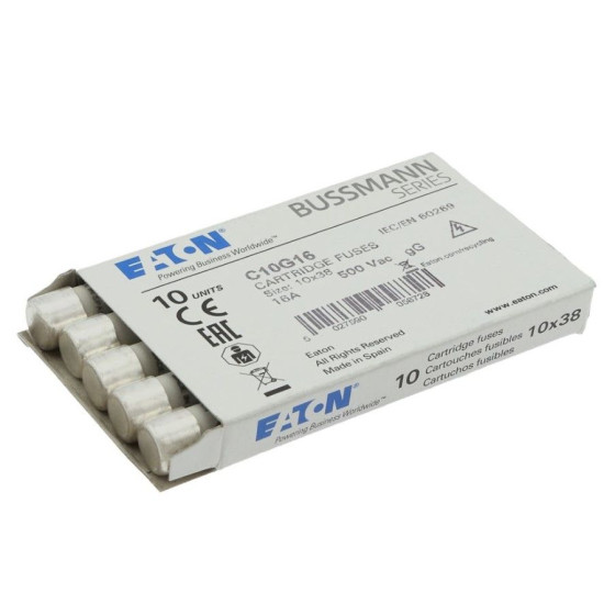 Плавкий запобіжник Eaton Moeller Cylindrical fuse 10x38 16A GG 500V AC
