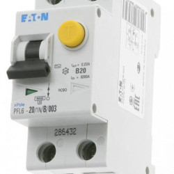 Диф.автомат Eaton (Moeller) PFL6-20/1N/B/003