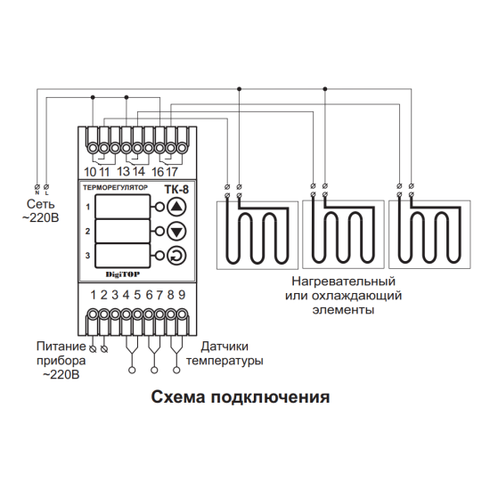 Термореле DigiTOP ТК-8