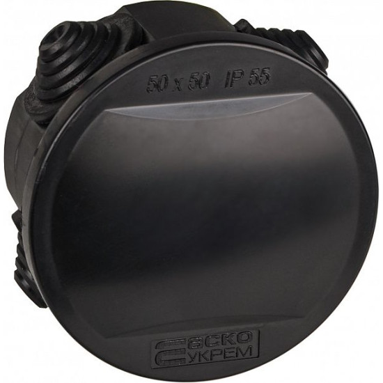 Розподільча коробка Аско-Укрем UAtmo Jet Black 50*50