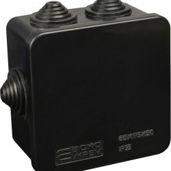 Розподільча коробка Аско-Укрем UAtmo Jet Black 85*85*50