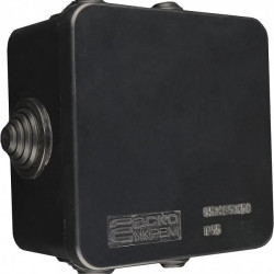 Розподільча коробка Аско-Укрем UAtmo Jet Black 85*85*50