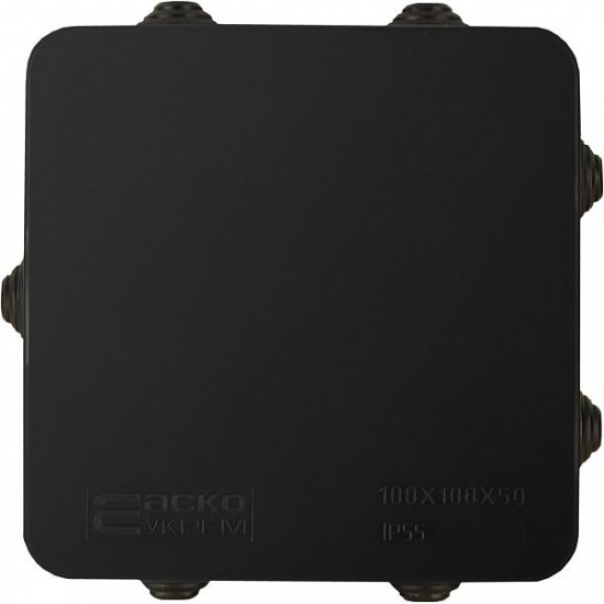 Розподільча коробка Аско-Укрем UAtmo Jet Black 100*100*50