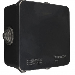 Розподільча коробка Аско-Укрем UAtmo Jet Black 100*100*50