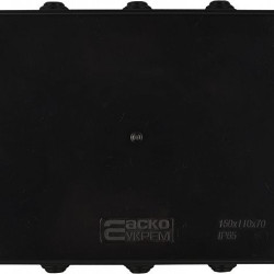Розподільча коробка Аско-Укрем UAtmo Jet Black 150*110*70