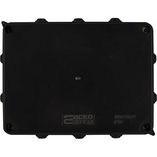 Розподільча коробка Аско-Укрем UAtmo Jet Black 150*110*70