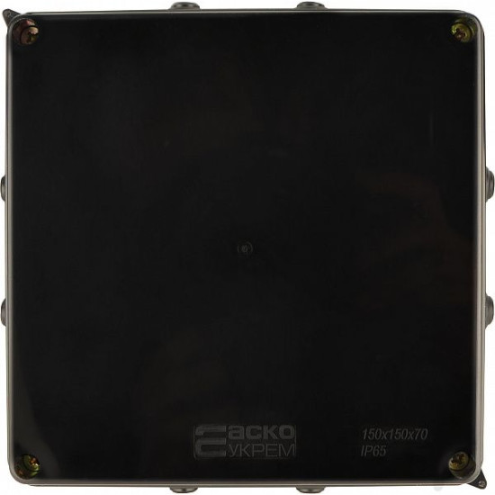 Розподільча коробка Аско-Укрем UAtmo Jet Black 150*150*70