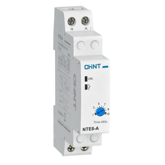 Реле затримки часу Chint NTE8-A 48-480с AC230В на вимкнення (258368)