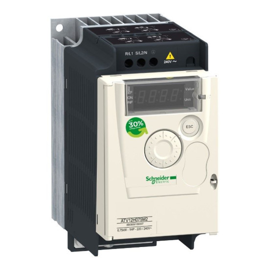 Частотний регулятор Schneider Electric ATV12H075M2TQ ATV12 240В 1ф 0,75кВт (без брендової коробки)