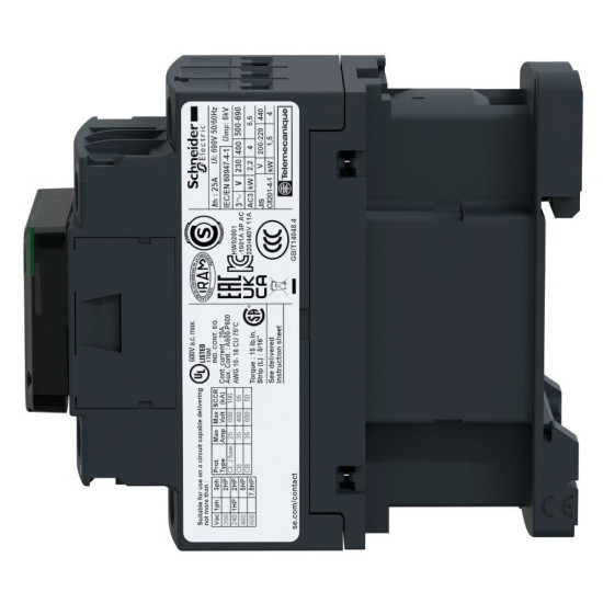 Контактор Schneider Electric LC1D09F7 3Р 9A НО+НЗ 110B