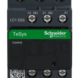 Контактор Schneider Electric LC1D25B7 TeSys Deca 3Р 25A НО+НЗ 24В обмежувач