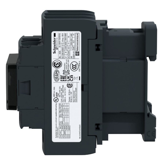 Контактор Schneider Electric LC1D25B7 TeSys Deca 3Р 25A НО+НЗ 24В обмежувач