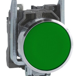 Металева кнопка Schneider Electric XB4BA31 Harmony XB4 зелена