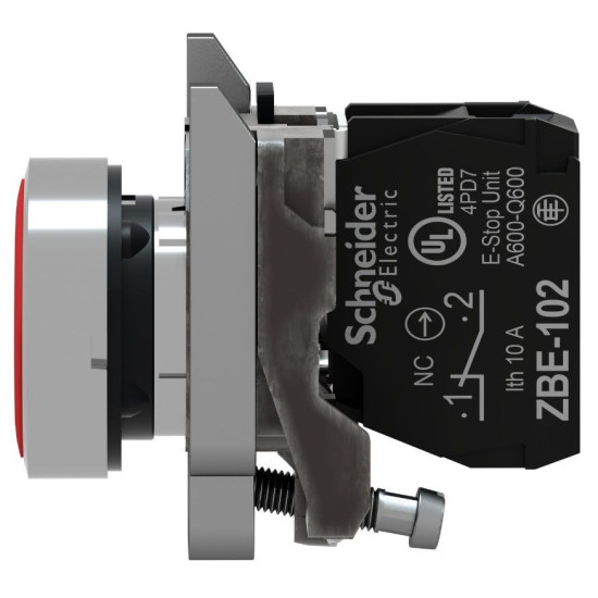 Металева кнопка Schneider Electric XB4BA42 Harmony XB4 червона