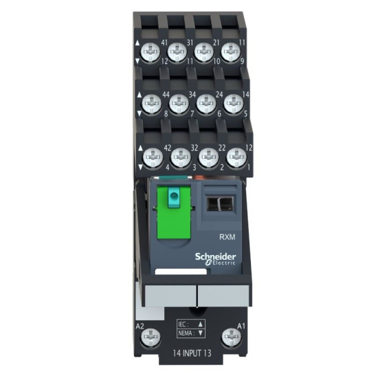 Цоколь Schneider Electric Harmony RXM4AB2BDPVS 6А 4 CO 24В DC