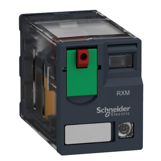 Мініатюрне реле Schneider Electric RXM4AB2P7  4CO 230В із  LED та блокованою тестовою кнопкою